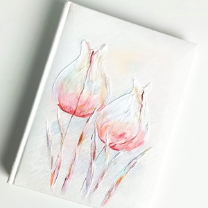 Tulipános fotóalbum 13x18 cm-es fotóknak - esküvő - emlék & ajándék - album & fotóalbum - Meska.hu