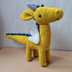 Horgolt sárkány amigurumi - Meska.hu