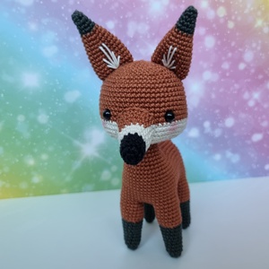 Horgolt sörényes farkas vagy róka amigurumi - játék & sport - plüssállat & játékfigura - róka - Meska.hu