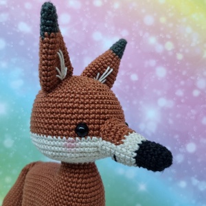 Horgolt sörényes farkas vagy róka amigurumi - játék & sport - plüssállat & játékfigura - róka - Meska.hu