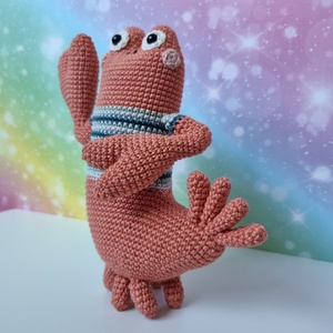 Horgolt rák amigurumi - játék & sport - plüssállat & játékfigura - más figura - Meska.hu