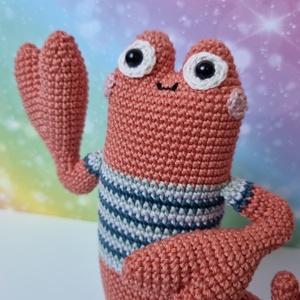 Horgolt rák amigurumi - játék & sport - plüssállat & játékfigura - más figura - Meska.hu