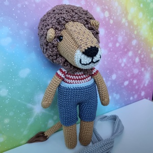 Horgolt oroszlán amigurumi - játék & sport - plüssállat & játékfigura - cica - Meska.hu