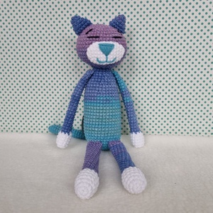 Horgolt kicsi macska amigurumi - Meska.hu