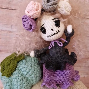 Lidérc Lilla horgolt baba, horgolás, amigurumi, Játék & Sport, Baba & babaház, Baba, Horgolás, MESKA