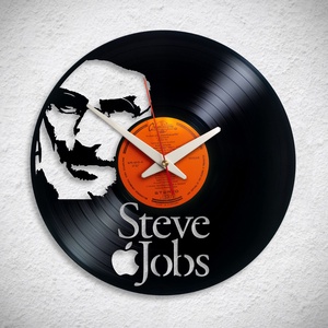 Steve Jobs - Bakelit falióra, Otthon & Lakás, Dekoráció, Fali és függő dekoráció, Falióra & óra, Újrahasznosított alapanyagból készült termékek, MESKA