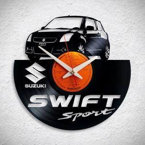 Suzuki Swift Sport No2 - Bakelit falióra, Otthon & Lakás, Dekoráció, Fali és függő dekoráció, Falióra & óra, Újrahasznosított alapanyagból készült termékek, MESKA