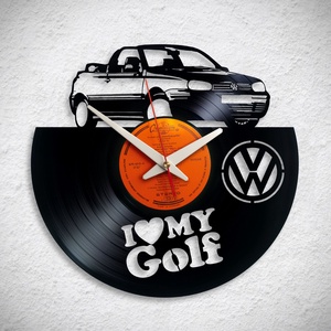 VW Golf Cabrio - különböző - Bakelit falióra - otthon & lakás - dekoráció - fali és függő dekoráció - falióra & óra - Meska.hu