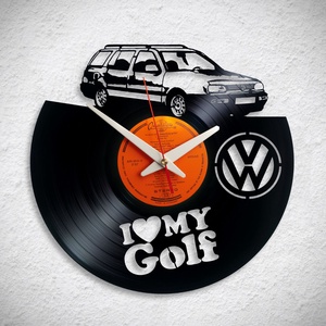 VW Golf kombi - többféle - Bakelit falióra - otthon & életmód - dekoráció - fali és függő dekoráció - falióra & óra - Meska.hu