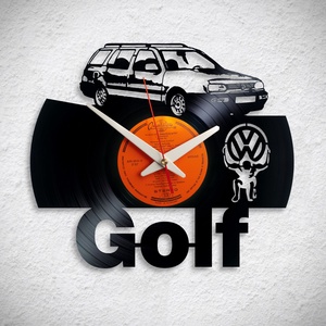 VW Golf kombi - többféle - Bakelit falióra - otthon & életmód - dekoráció - fali és függő dekoráció - falióra & óra - Meska.hu