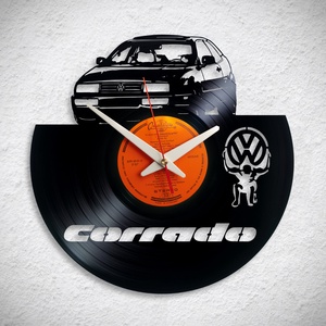 VW Corrado - Bakelit falióra, Otthon & Lakás, Dekoráció, Fali és függő dekoráció, Falióra & óra, Újrahasznosított alapanyagból készült termékek, MESKA