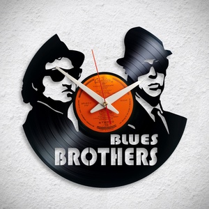 Blues Brothers - Bakelit falióra, Otthon & Lakás, Dekoráció, Fali és függő dekoráció, Falióra & óra, Újrahasznosított alapanyagból készült termékek, MESKA