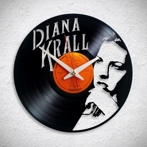 Diana Krall - Bakelit falióra, Otthon & Életmód, Dekoráció, Fali és függő dekoráció, Falióra & óra, Újrahasznosított alapanyagból készült termékek, MESKA