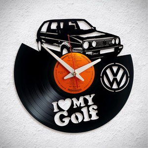 VW Golf MK2 GTI, Otthon & Lakás, Dekoráció, Fali és függő dekoráció, Falióra & óra, Újrahasznosított alapanyagból készült termékek, MESKA