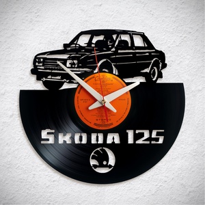 Skoda 125 - Bakelit falióra, Otthon & Életmód, Dekoráció, Fali és függő dekoráció, Falióra & óra, Újrahasznosított alapanyagból készült termékek, MESKA