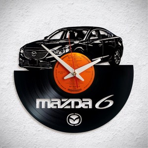 Mazda 6 - Bakelit falióra, Otthon & Lakás, Dekoráció, Fali és függő dekoráció, Falióra & óra, Újrahasznosított alapanyagból készült termékek, MESKA