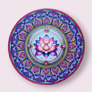 Pontozott mandala Lótuszvirág - Meska.hu