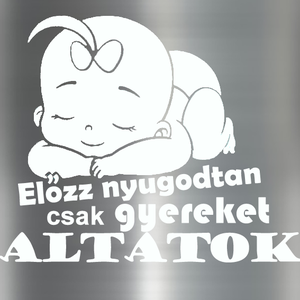 Autós baba matrica (Altatok), Otthon & Életmód, Autó, Autós matrica, Fotó, grafika, rajz, illusztráció, MESKA