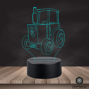 Traktor 3D LED Lámpa - Meska.hu