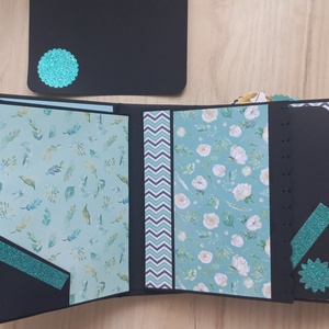 Fekete menta- scrapbook mini album - otthon & életmód - papír írószer - album & fotóalbum - Meska.hu