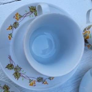 Alföldi porcelán_kávéskészlet ritka dekorral - otthon & lakás - konyhafelszerelés, tálalás - tálalás - teás- és kávés pohár, készlet - Meska.hu