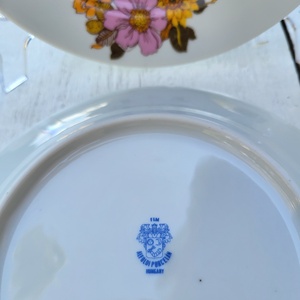 Alföldi porcelán_Dáliás süteményes tányérpár - otthon & lakás - konyhafelszerelés, tálalás - tálalás - tányér & étkészlet - Meska.hu