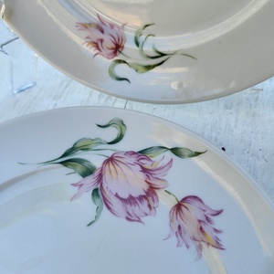 Alföldi porcelán_Tulipános süteményes tányérpár - otthon & életmód - konyhafelszerelés, tálalás - tálalás - tányér & étkészlet - Meska.hu