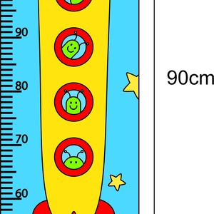 Falmatrica - Űrhajós magasságmérő matrica - otthon & életmód - babaszoba, gyerekszoba - magasságmérő - Meska.hu