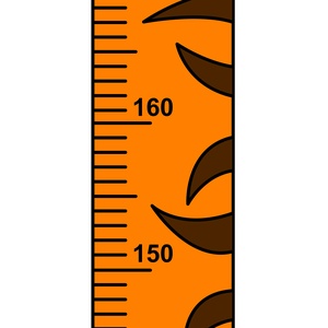 Falmatrica - Tigrises 200cm, Otthon & Lakás, Babaszoba, gyerekszoba, Magasságmérő, Fotó, grafika, rajz, illusztráció, MESKA