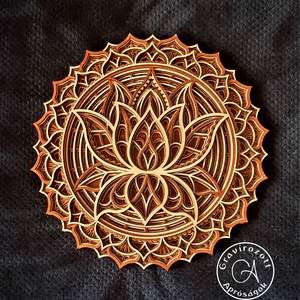 Lótusz mandala 35 cm méretben - otthon & életmód - dekoráció - spiritualitás - mandala - Meska.hu