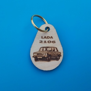 LADA 2106 mintás kulcstartó. Ladás függő. , Táska & Tok, Kulcstartó & Táskadísz, Kulcstartó, Gravírozás, pirográfia, MESKA