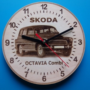 Skoda Octavia mintás faliórák.  - otthon & életmód - dekoráció - fali és függő dekoráció - falióra & óra - Meska.hu