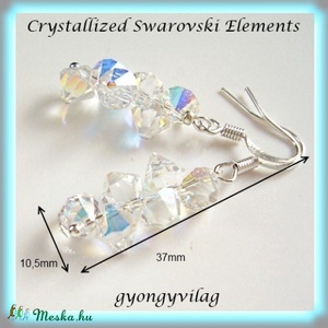 Swarovski kristály Top Drilled fülbevaló SFEB-SW23 - ékszer - fülbevaló - lógó fülbevaló - Meska.hu