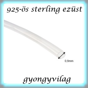 925-ös sterling ezüst ékszerkellék: ezüst huzal EH 0,8mm hard (kemény) - kellékek & szerszámok - gyöngy, ékszerkellék - egyéb alkatrész - Meska.hu