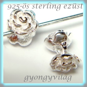 925-ös sterling ezüst ékszerkellék: köztes / gyöngy / dísz  EKÖ 74, Kellékek & szerszámok, Gyöngy, ékszerkellék, Egyéb alkatrész, Ékszerkészítés, Ékszerkészítés, MESKA