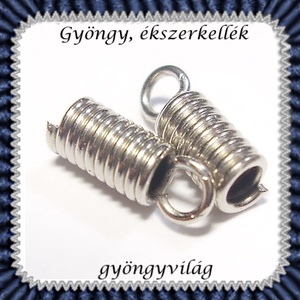 Ékszerkellék: lánckapocs BLK-V09-2 vég / bőr vég 20 db/cs, Kellékek & szerszámok, Gyöngy, ékszerkellék, Egyéb alkatrész, Ékszerkészítés, Mindenmás, Ékszerkészítés, MESKA