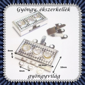 Ékszerkellék: lánckapocs BLK-3S-02 - kellékek & szerszámok - gyöngy, ékszerkellék - egyéb alkatrész - Meska.hu