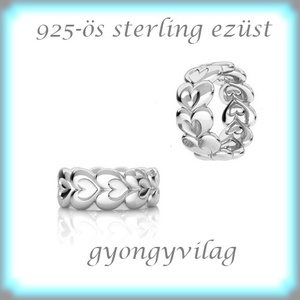 925-ös sterling ezüst ékszerkellék: köztes / gyöngy / dísz  EKÖ 78 - kellékek & szerszámok - gyöngy, ékszerkellék - fém köztesek - Meska.hu