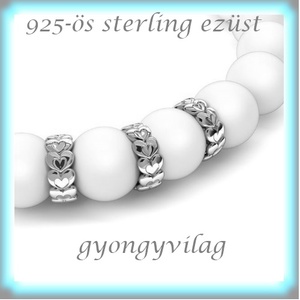 925-ös sterling ezüst ékszerkellék: köztes / gyöngy / dísz  EKÖ 78 - kellékek & szerszámok - gyöngy, ékszerkellék - fém köztesek - Meska.hu