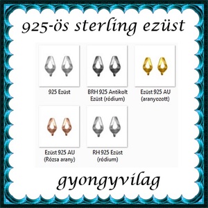 925-ös sterling ezüst ékszerkellék: fülbevalóalap bedugós EFK B 35 - kellékek & szerszámok - gyöngy, ékszerkellék - egyéb alkatrész - Meska.hu