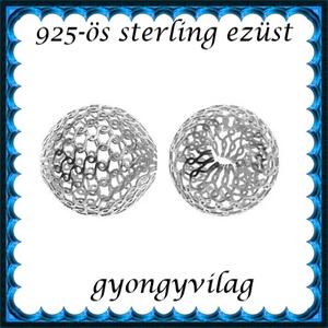 925-ös sterling ezüst ékszerkellék: köztes / gyöngy / dísz EKÖ 26-6, Kellékek & szerszámok, Gyöngy, ékszerkellék, Fém köztesek, Ékszerkészítés, Mindenmás, Ékszerkészítés, MESKA