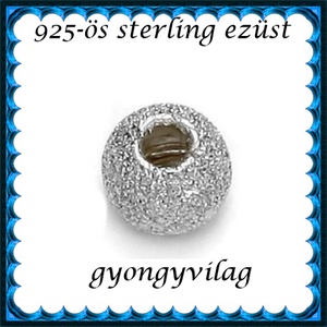 925-ös sterling ezüst ékszerkellék: köztes/gyöngy/díszitőelem EKÖ 34-4 - kellékek & szerszámok - gyöngy, ékszerkellék - fém köztesek - Meska.hu