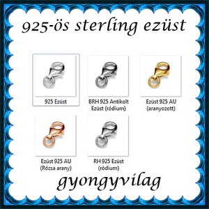 925-ös sterling ezüst ékszerkellék: lánckalocs ELK 1S 19-9e -  - Meska.hu