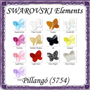 Swarovski kristály gyöngy: SWGY pillangó (5754) fűzhető 8mm több szín, Kellékek & szerszámok, Gyöngy, ékszerkellék, Swarovski kristályok, Ékszerkészítés, Ékszerkészítés, MESKA