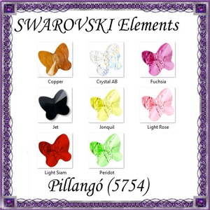 Swarovski kristály gyöngy: SWGY pillangó (5754) fűzhető 10mm több szín, Kellékek & szerszámok, Gyöngy, ékszerkellék, Swarovski kristályok, Ékszerkészítés, Ékszerkészítés, MESKA