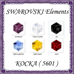 Ékszerkellék: Swarovski kocka 6mm-es   több színben, Kellékek & szerszámok, Gyöngy, ékszerkellék, Swarovski kristályok, Ékszerkészítés, Ékszerkészítés, MESKA