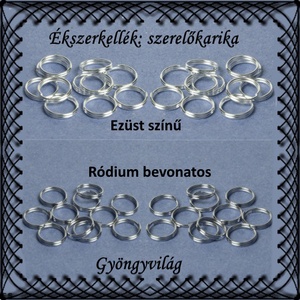 Ékszerkellék: szerelőkarika BSZKD-6 x 0,7 több színben, 50 db/csomag, Kellékek & szerszámok, Gyöngy, ékszerkellék, Egyéb alkatrész, Ékszerkészítés, Mindenmás, Ékszerkészítés, MESKA