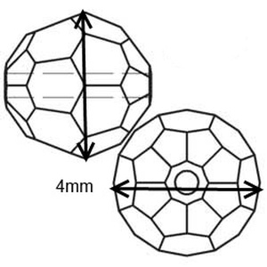 Ékszerkellék: Swarovski kristály gömb 4mm  SW5000-4 6db/csomag több színben - kellékek & szerszámok - gyöngy, ékszerkellék - swarovski kristályok - Meska.hu