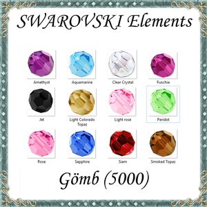 Ékszerkellék: Swarovski kristály gömb 5mm 4db/csomag több színben SW5000-5, Kellékek & szerszámok, Gyöngy, ékszerkellék, Swarovski kristályok, Ékszerkészítés, Ékszerkészítés, MESKA