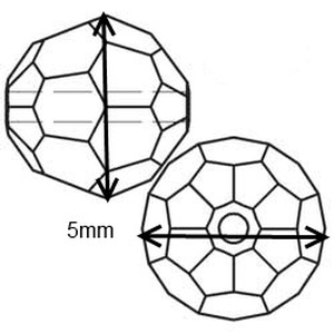 Ékszerkellék: Swarovski kristály gömb 5mm 4db/csomag több színben SW5000-5 - kellékek & szerszámok - gyöngy, ékszerkellék - swarovski kristályok - Meska.hu